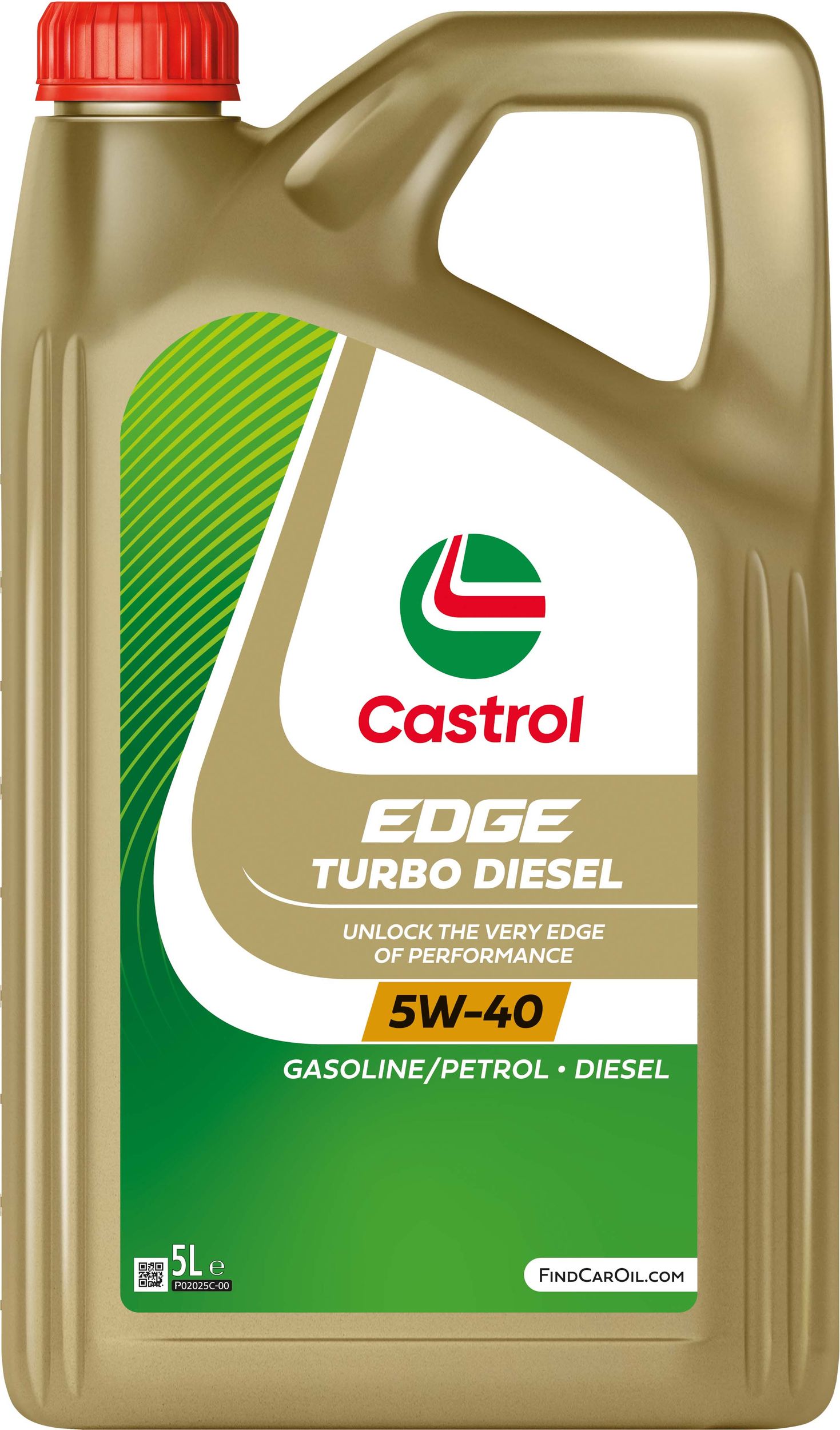 Ulei de motor sintetic Castrol EDGE Turbo Diesel 5W-40, 5 litri